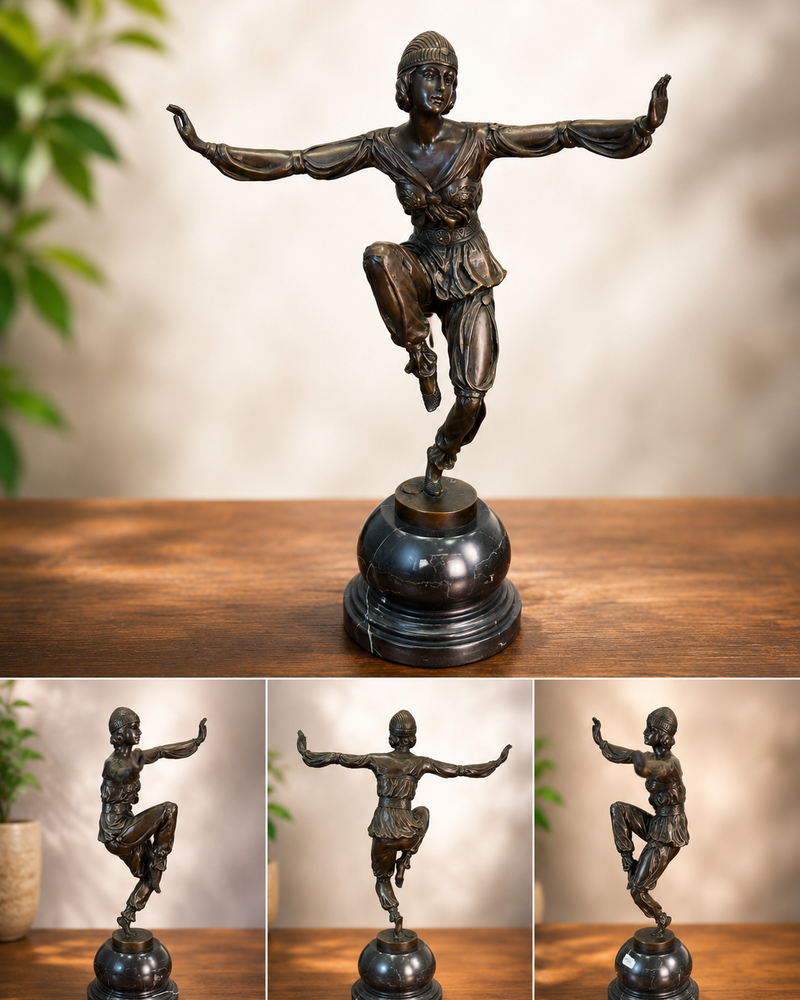 Tanzende Frau  "Bronze Garanti Paris" J.B. Deposee