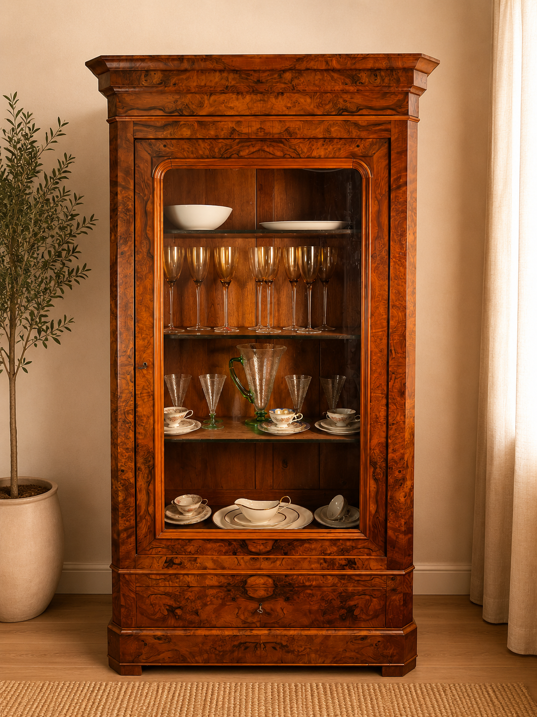 Vitrine mit Geheimfach