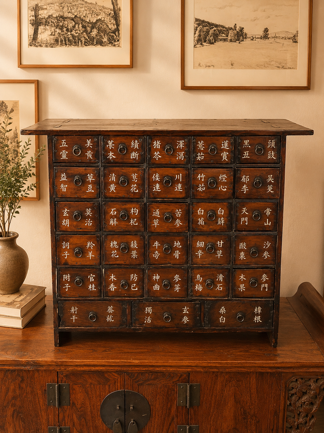 Asiatischer Apothekerschrank