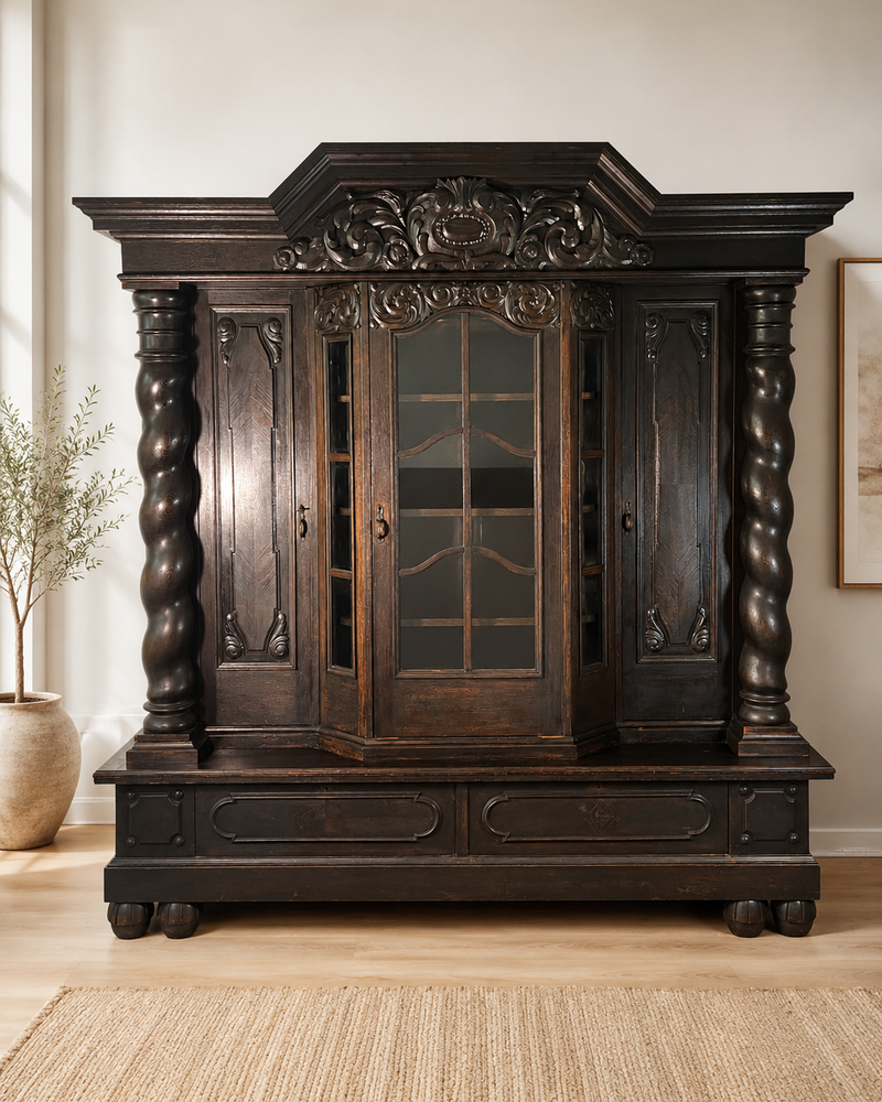 Dunkler Vintage Schrank